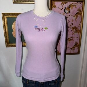 Basic Editions Light Purple Long Sleeve Top